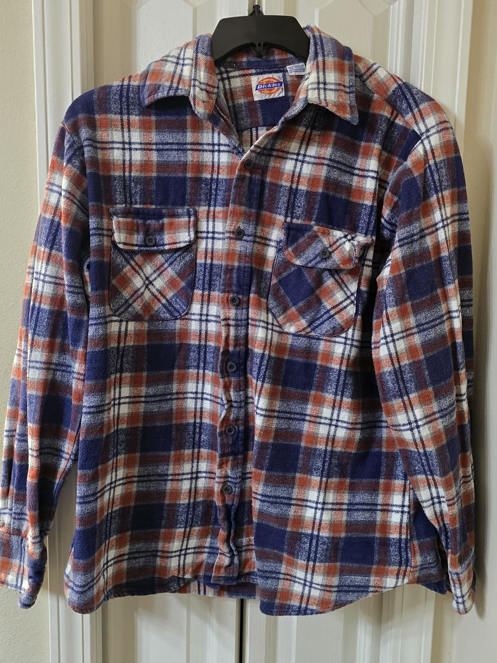 Vintage 90s Dickies Plaid Flannel Work Shirt
